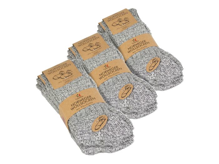 Black Snake Grey 3 Pack Noorse Wollen Sokken