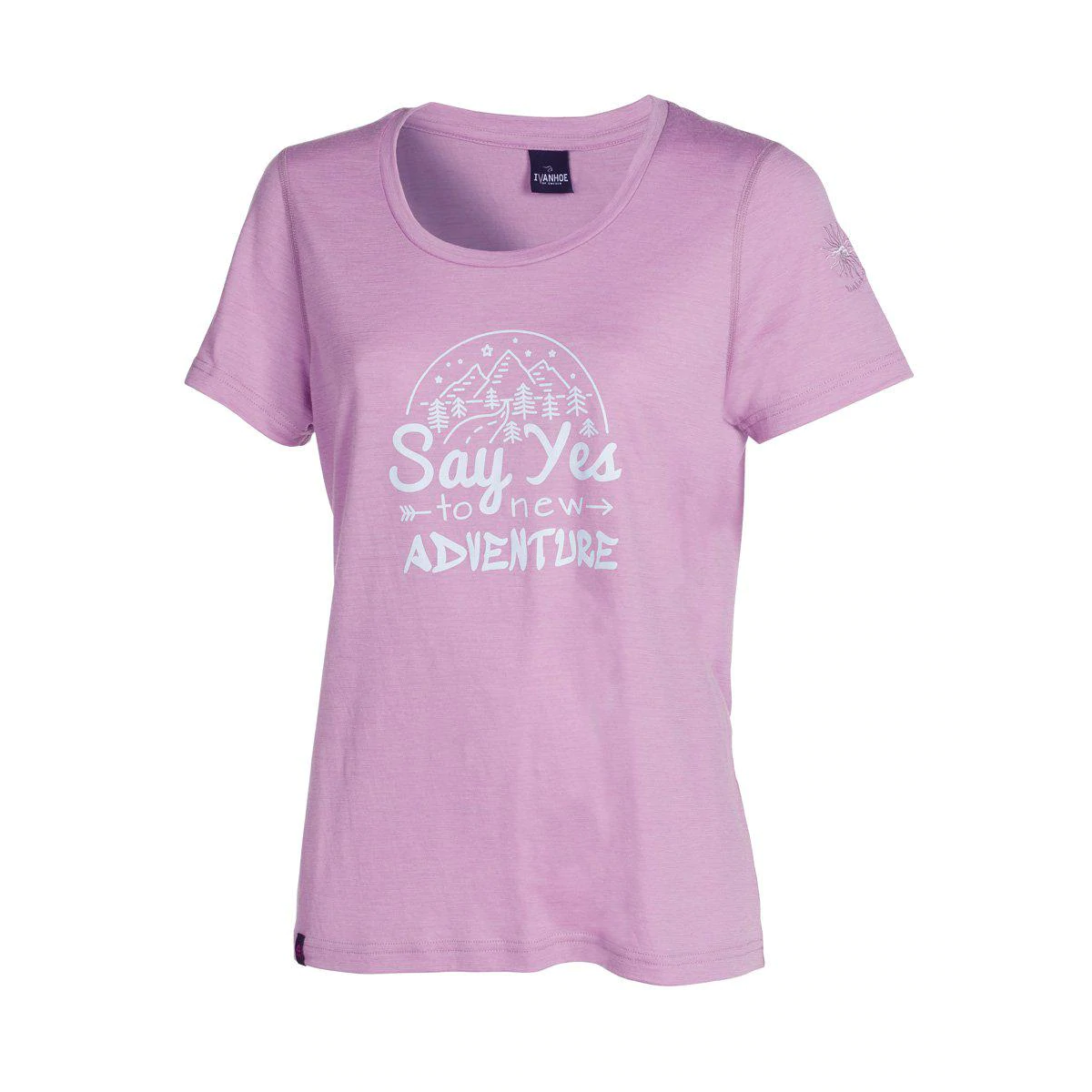 Ivanhoe t-shirt Meja Adventure voor dames - 100% merino wol - Roze