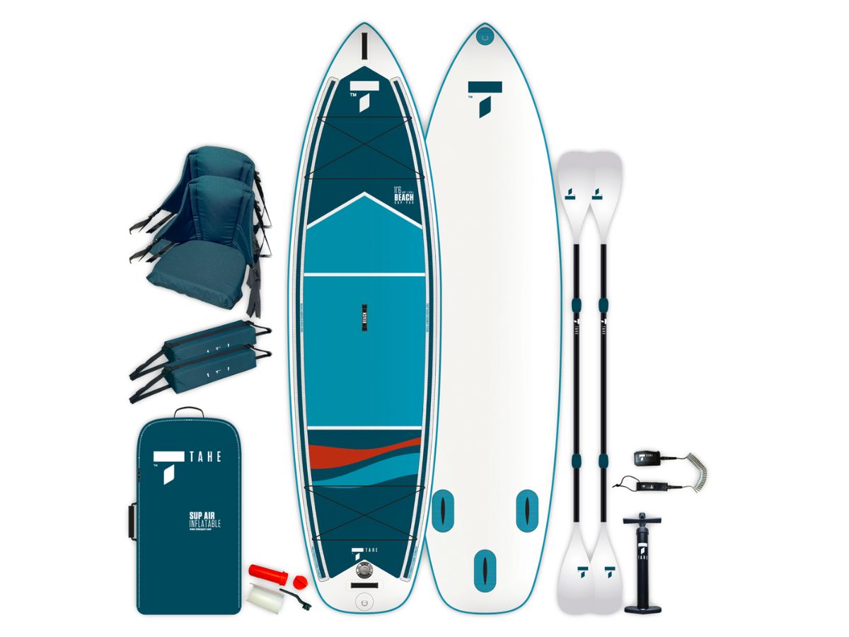 TAHE 11&apos;6 Beach SUP-YAK inflatable SUP + Kajak pakket