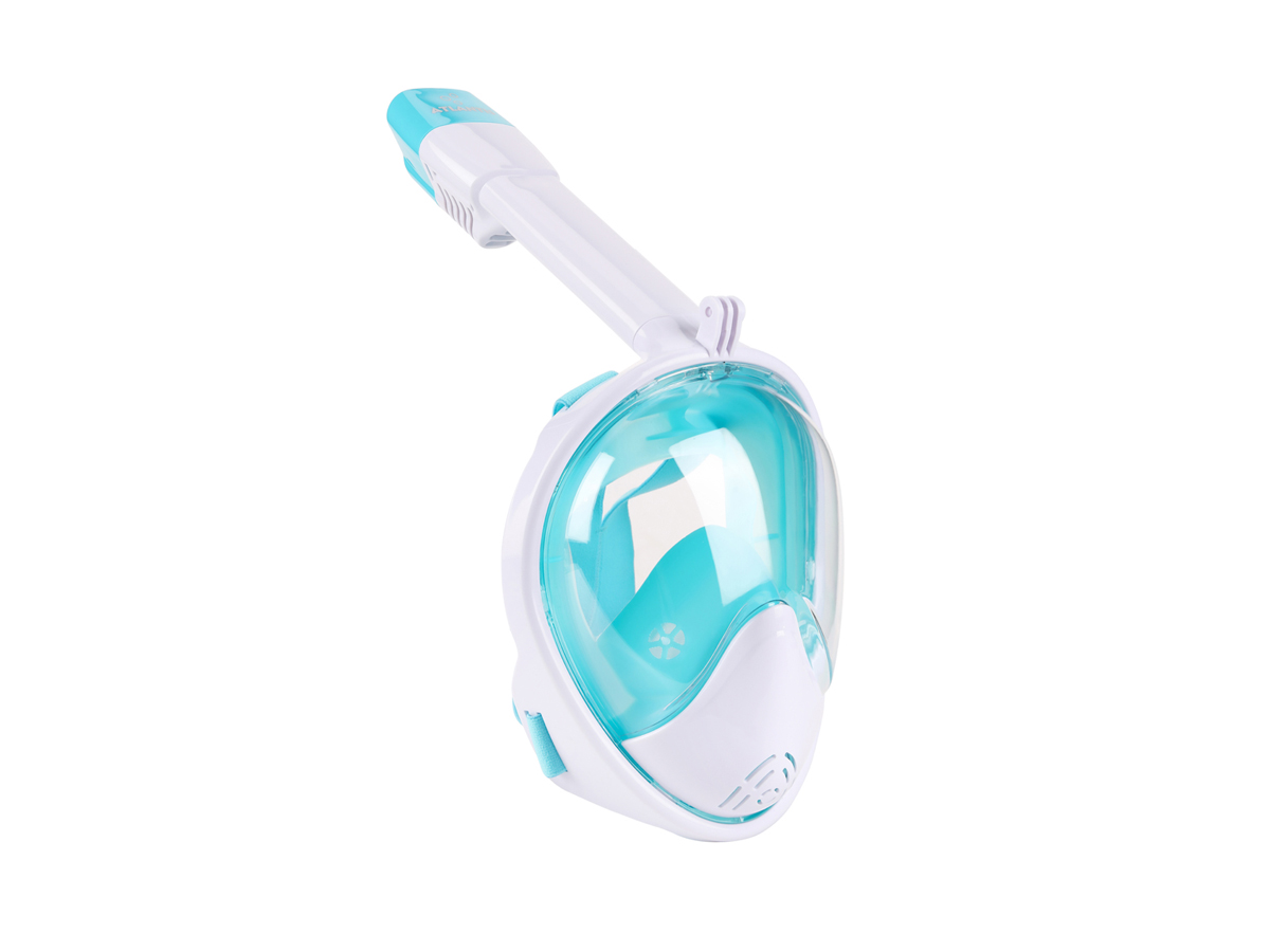 Atlantis Full Face Mask 2.0 - Snorkelmasker - Volwassenen - Wit/Turquoise - L/XL