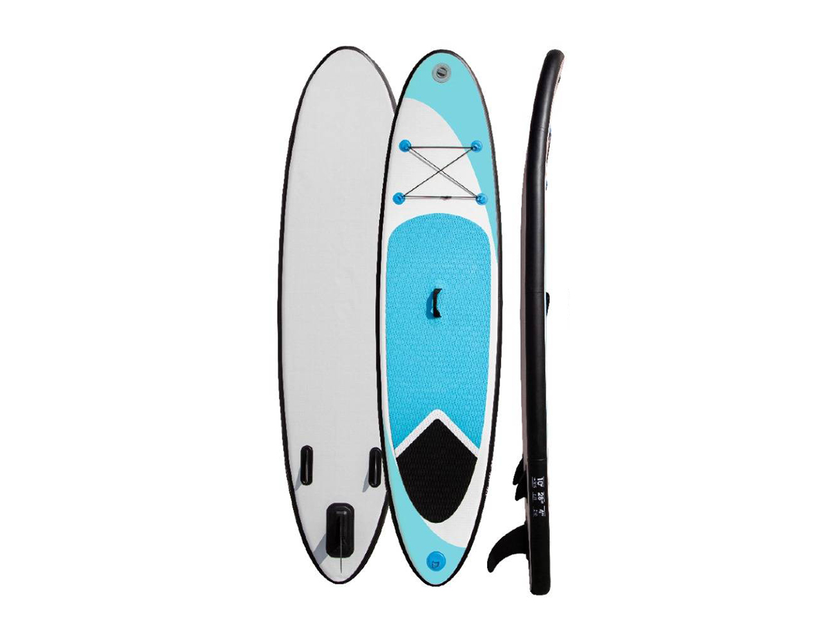 SUP Board Opblaasbaar 3m Paddle Board – Compleet set inclusief: Draagtas, Pomp Manometer, Verstelbare Peddel (170 - 220 cm), Waterdichte Telefoonhoes, Enkelkoord, Reparatiekit - Bl