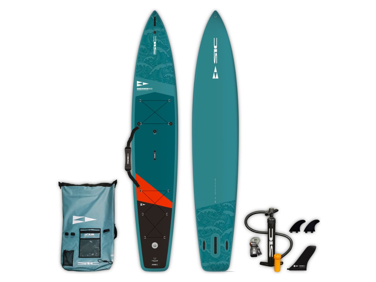 SIC Maui Okeanos Expedition Air 14&apos; inflatable SUP pakket