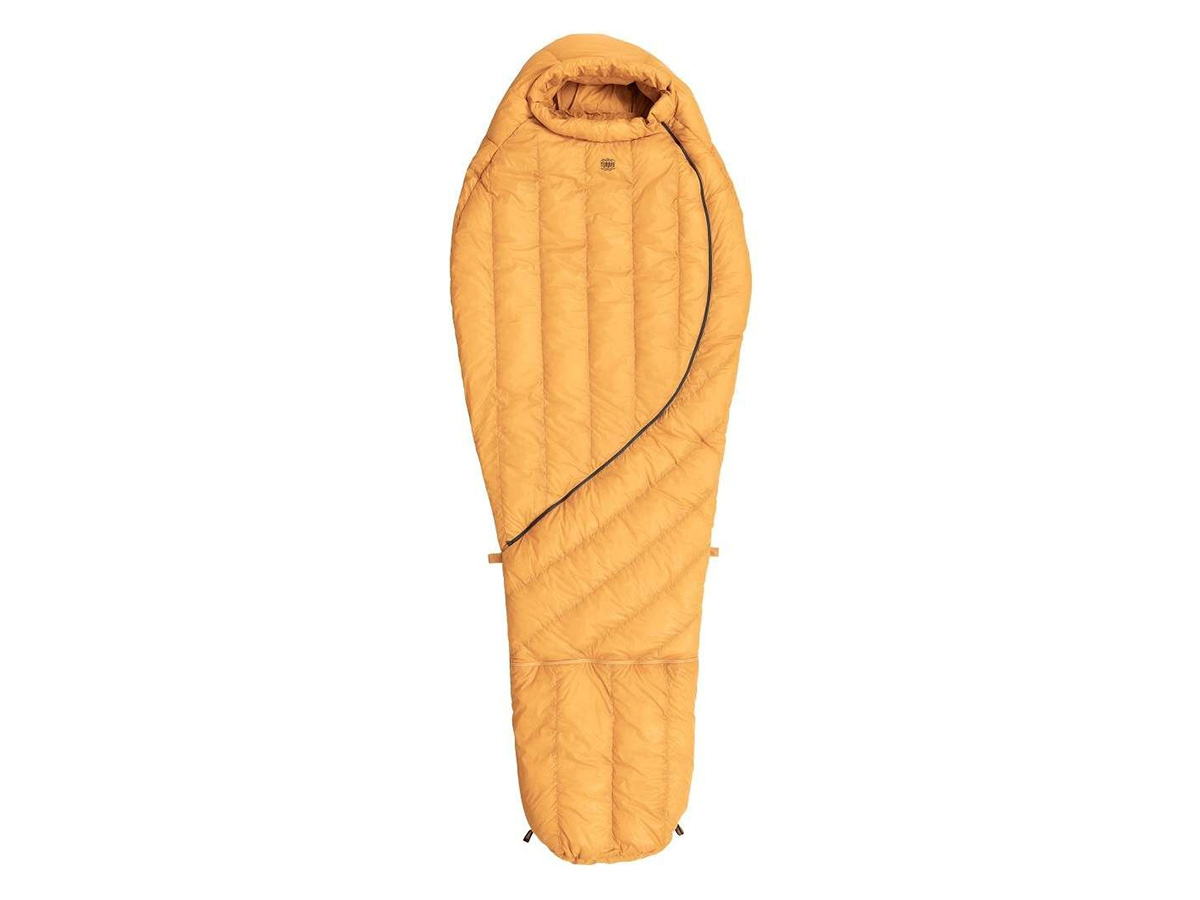 Turbat mummyslaapzak Ultar met gebogen ritssluiting -21°C - Geel