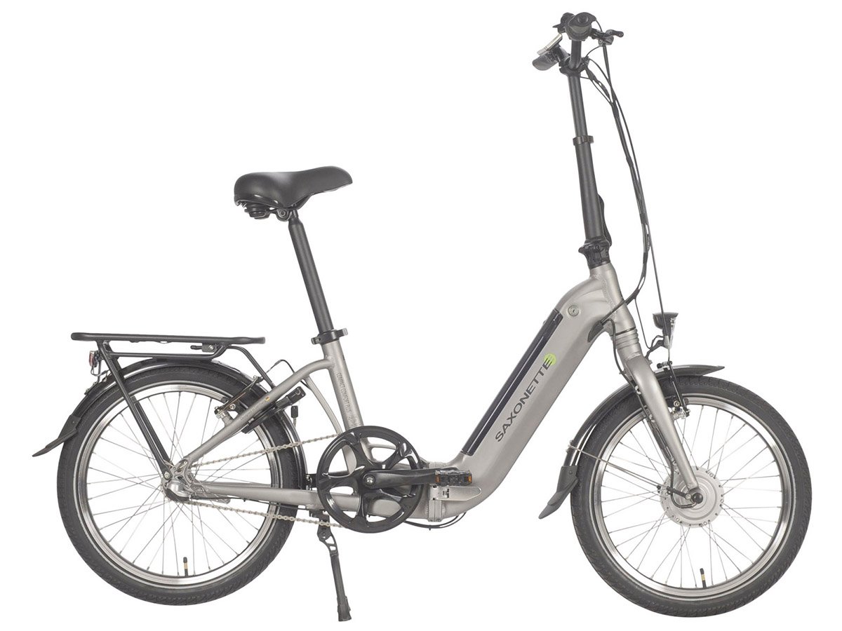 Elektrische vouwfiets, Compact Comfort Plus, voorwielmotor, Nxs 3, zilver