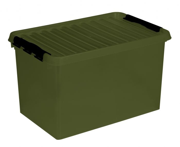 wapen Fraude gewicht Sunware Q-line recycled 62 liter groen zwarte opbergbox