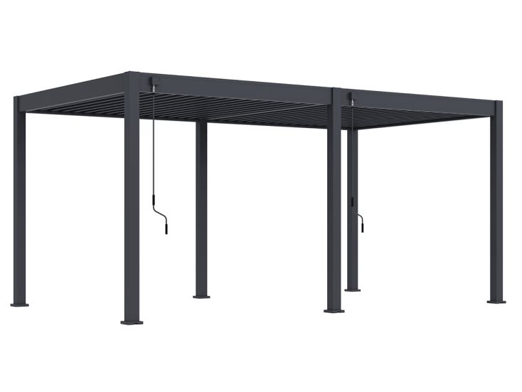 Orion Premium 360x530cm elektrische LED overkapping - antraciet