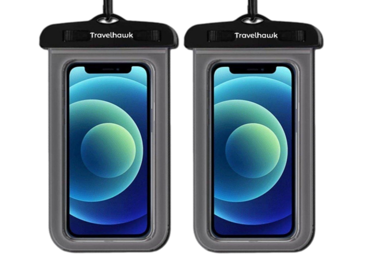 TravelHawk set van 2 waterdichte telefoonhoesjes