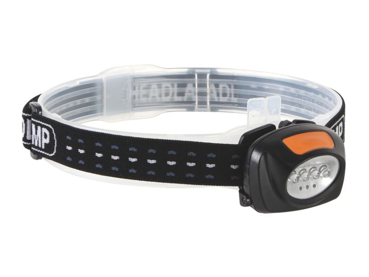 Perel 7-leds hoofdlamp - Black