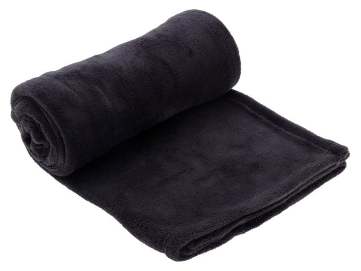 150 x 125 cm fleece deken - Anthracite