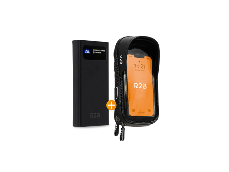 R2B Fiets Telefoonhouder + Powerbank 10000 mAh