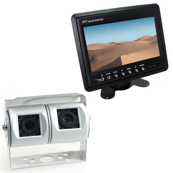 Maxxcount 7 inch wit Twin achteruitrijcamera