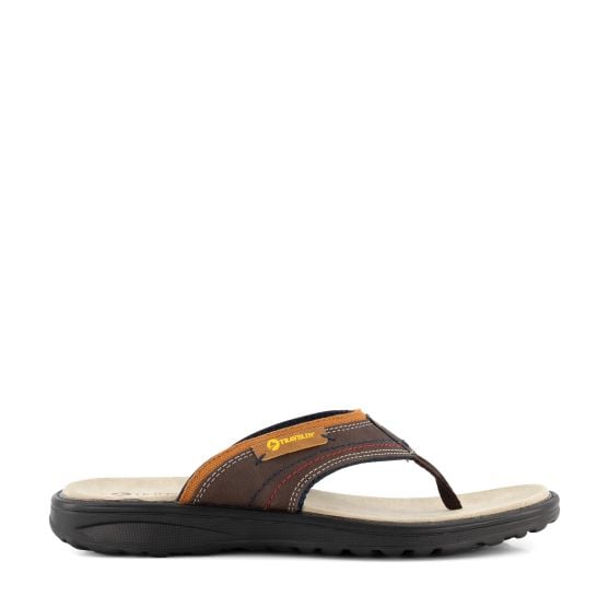 Travelin' Fiksdal bruine heren teenslippers