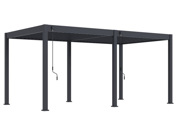 Orion Premium 400x600cm elektrische LED overkapping - antraciet