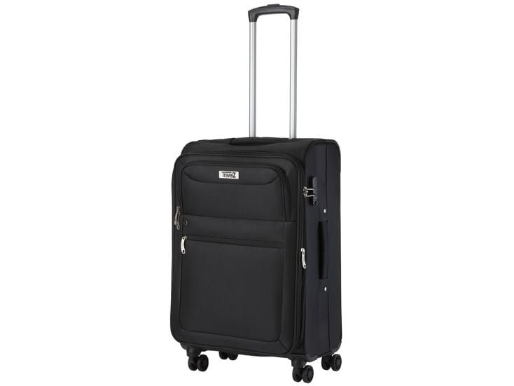 Travelz Softspinner 67cm TSA reiskoffer - Black