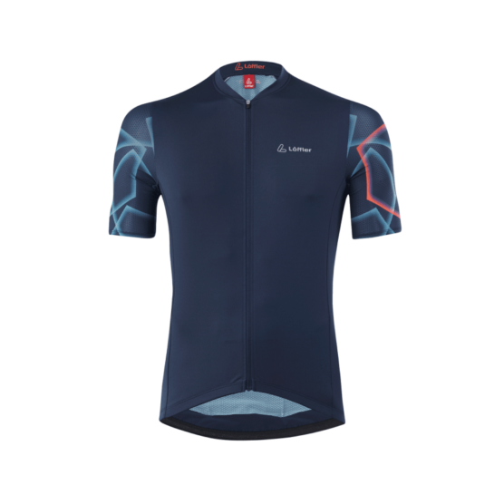 Loeffler Penta blauw heren fietsshirt