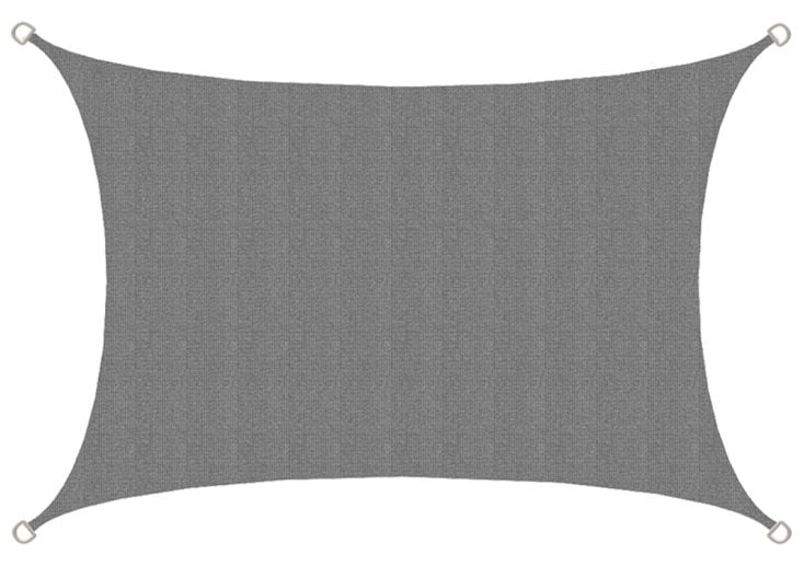 AMANKA 3 x 2 HDPE schaduwdoek - Gray