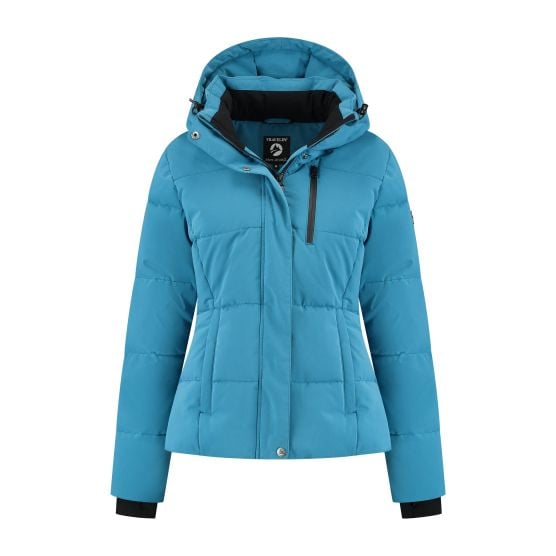 Travelin' Ulrike Blauw dames puffer jas