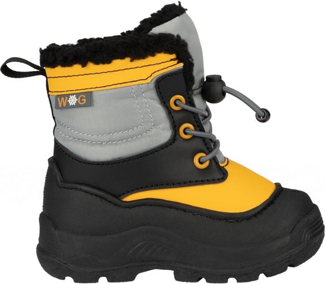 Winter-grip Snow Flake snowboots Jr - Zwart/Geel