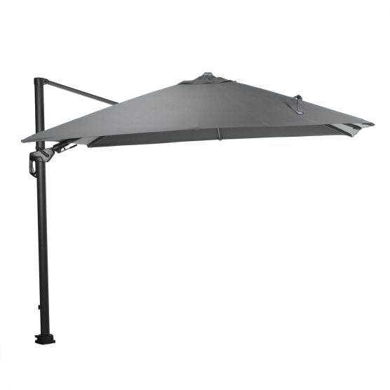 Garden Impressions Hawaii LED donkergrijs zweefparasol