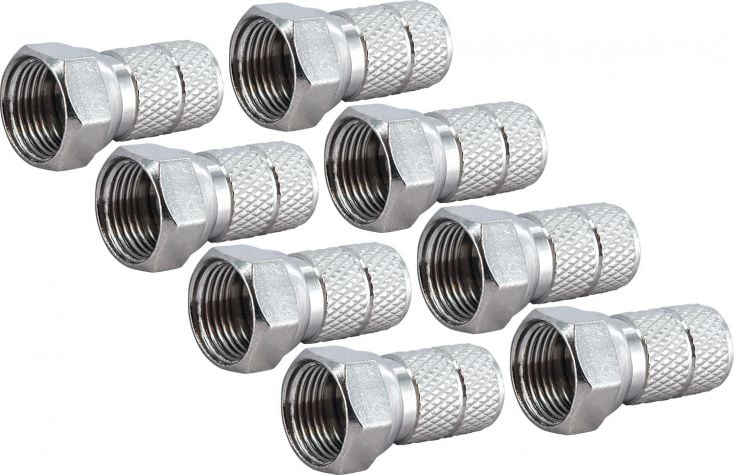 Schwaiger FST6508 6,5 mm set van 8 F-connectors