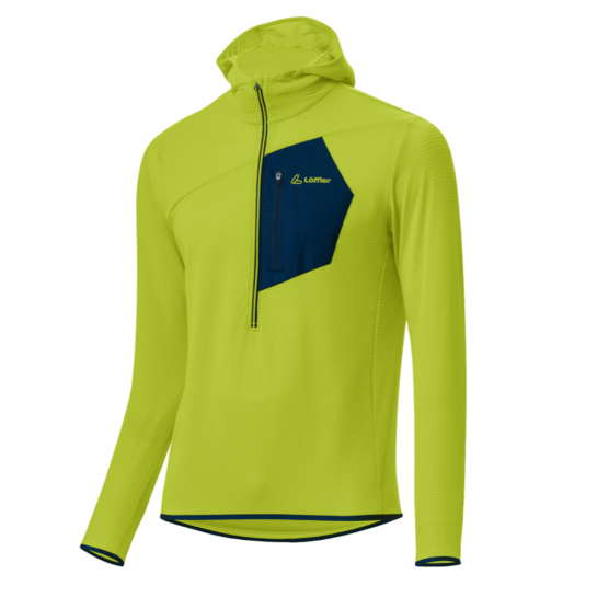 Löffler HZ Aero TechFleece lichtgroene heren hoodie