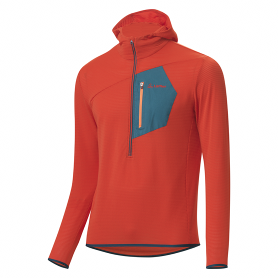 Löffler HZ Aero TechFleece oranje heren hoodie