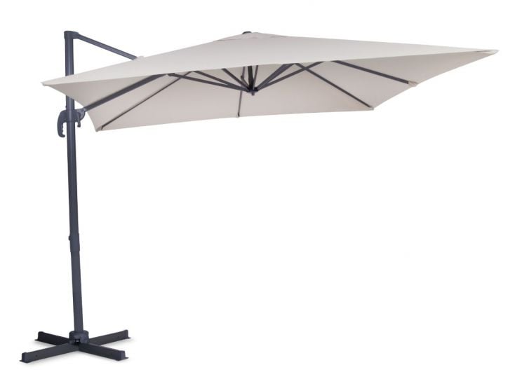 VONROC Pisogne 300 x 300 cm Premium zweefparasol met hoes