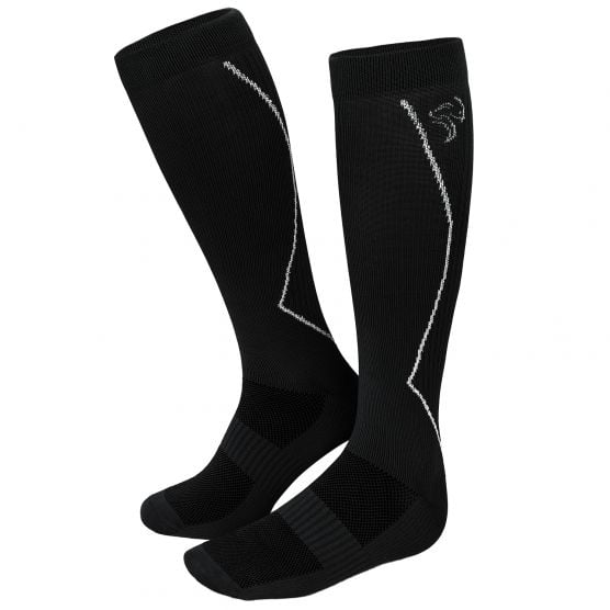 Black Snake Compression Fit Sport Black hardloopsokken