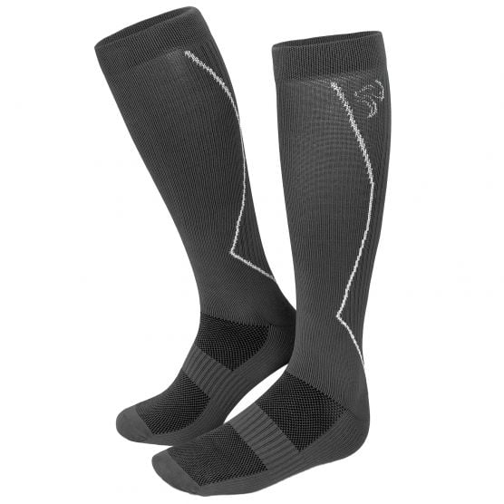 Black Snake Compression Fit Sport Grey hardloopsokken