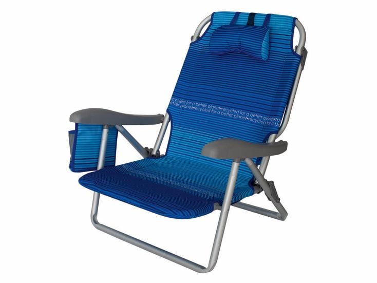 Eurotrail Perez Recycled Royal Blue strandstoel