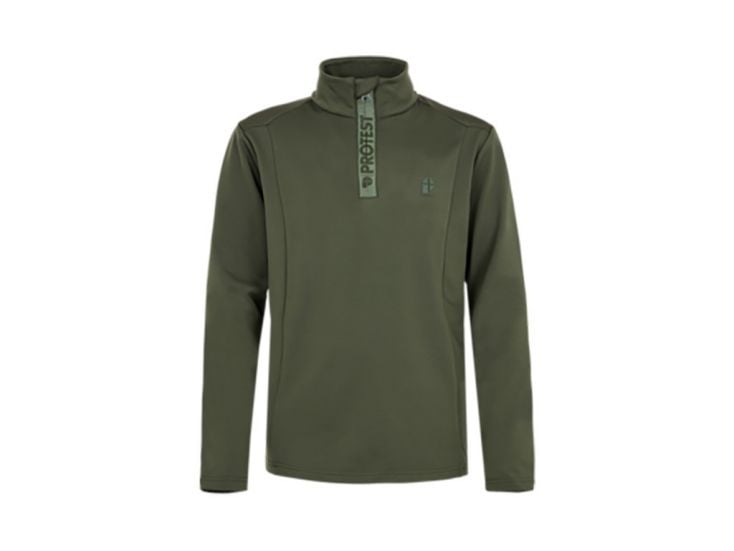 Protest Rewillowy Jr jongens 1/4 zip top - Thyme