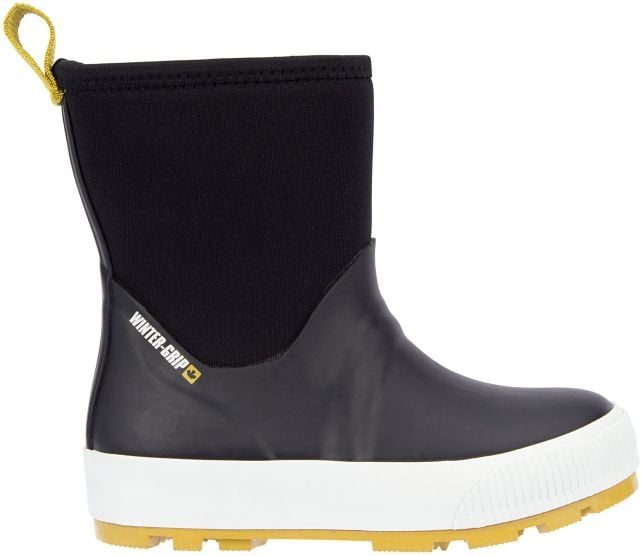 Winter-grip Neo Welly snowboots Jr - Zwart/Mosterd