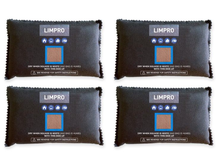 Limpro 400 gram herbruikbare auto-ontvochtiger - 4 stuks