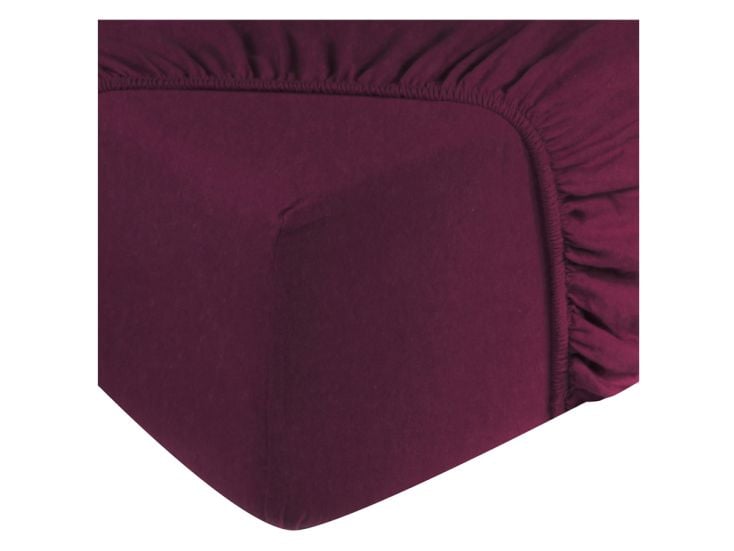 DoubleDry Flanel 140x200 cm hoeslaken - aubergine