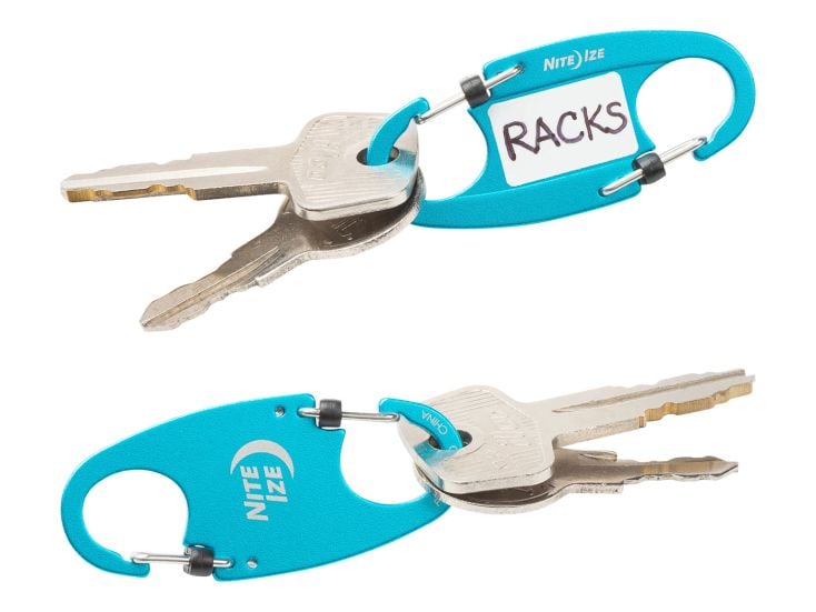 Nite Ize Identikey Slidelock 2-Pack Zwart/Blauw