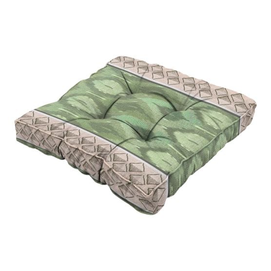 Madison Ikatin Green  47x47 Loungekussen