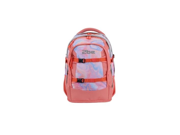 2be School Backpack Rugzak Koraal Roze