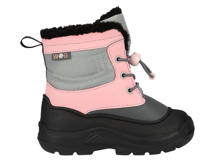 Winter-grip Snow Flake Jr snowboots - Zwart/Roze