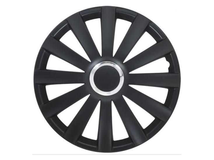 Autostyle Spyder 15 inch set van 4 wieldoppen - Black