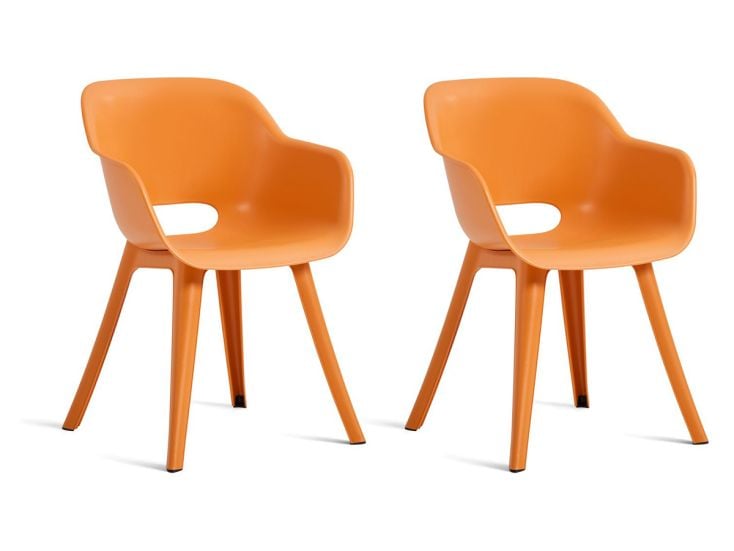 Keter Akola set van 2 tuinstoelen - Orange