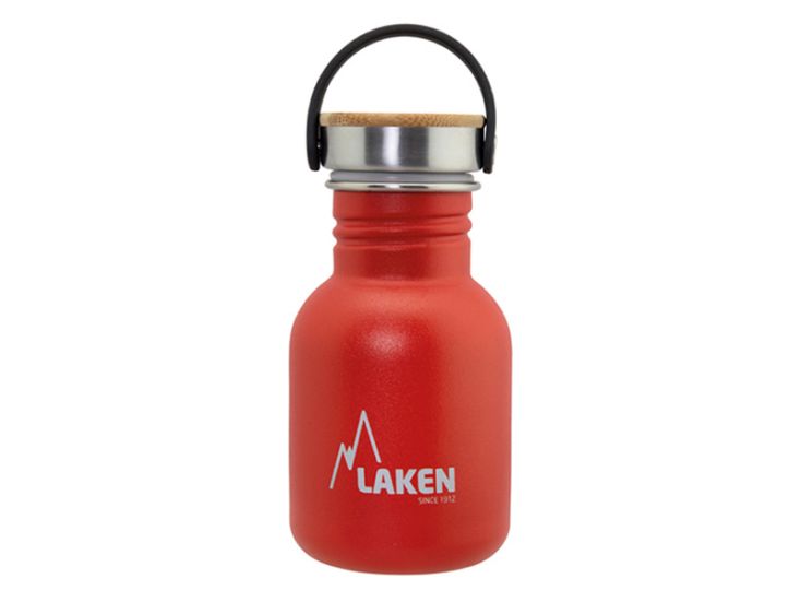 Laken Basic Bamboo 350ml drinkfles - Red