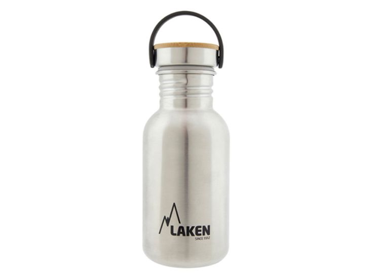 Laken Basic Bamboo 500ml drinkfles - Silver