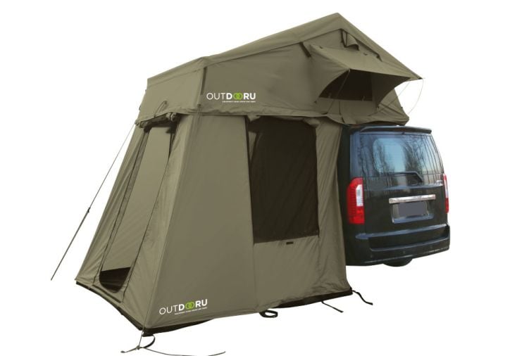 OutdoorU Family Plus 4++ personen  Daktent - Groen