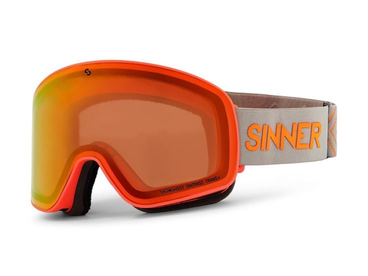 Sinner Snowghost skibril - Orange Neon