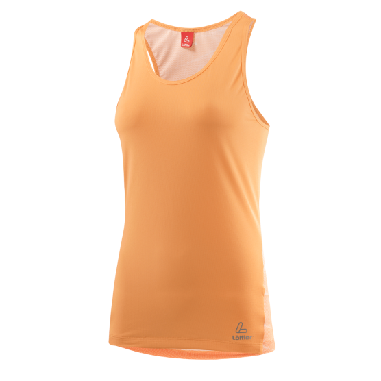 Loeffler Fairdust oranje dames mouwloos fietsshirt