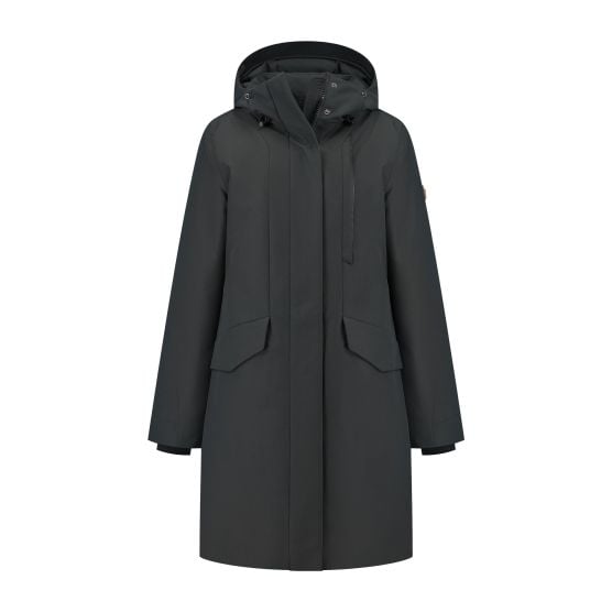 Travelin' Bodil Zwart dames parka