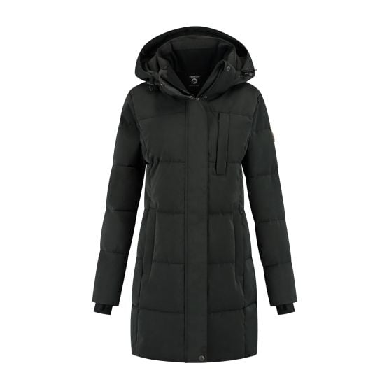 Travelin' Rayna Zwart dames puffer jas