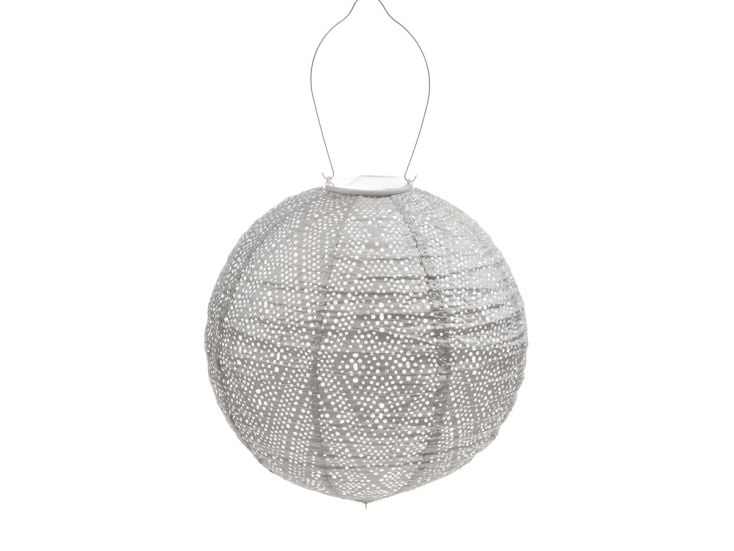 Lumiz Ikat Round 30 solar lampion - Khaki