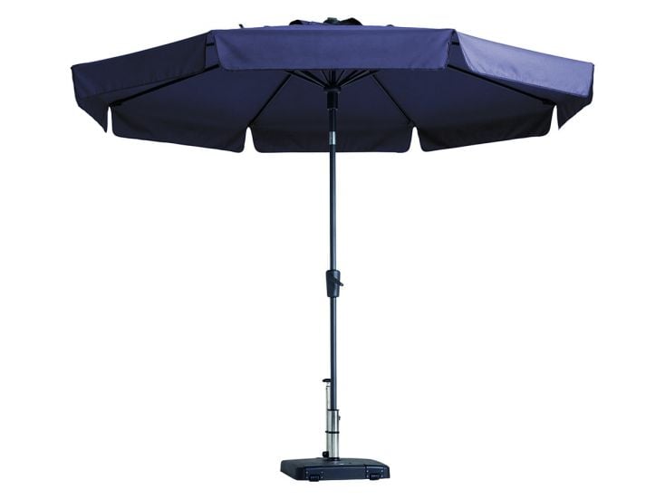 Madison Flores 300 cm parasol - Safier blue