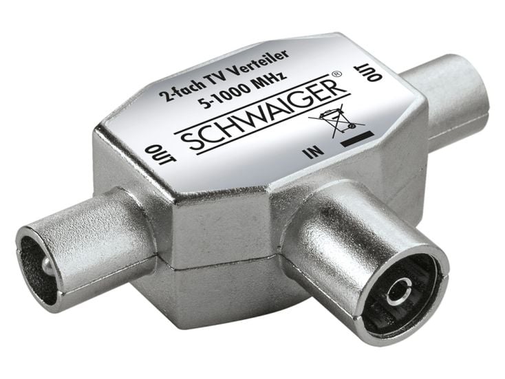 Schwaiger 2-weg TV-splitter